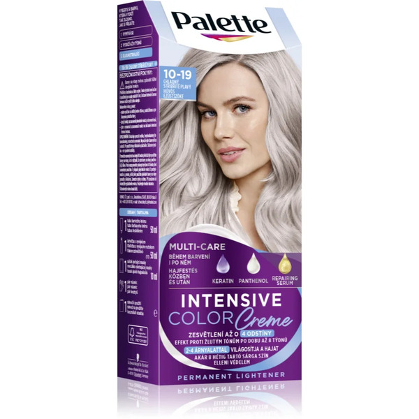  Schwarzkopf Palette Intensive Color Creme Tinta Permanente Per Capelli Colore 10-19 Cool Silver Blonde 1 Pz 
