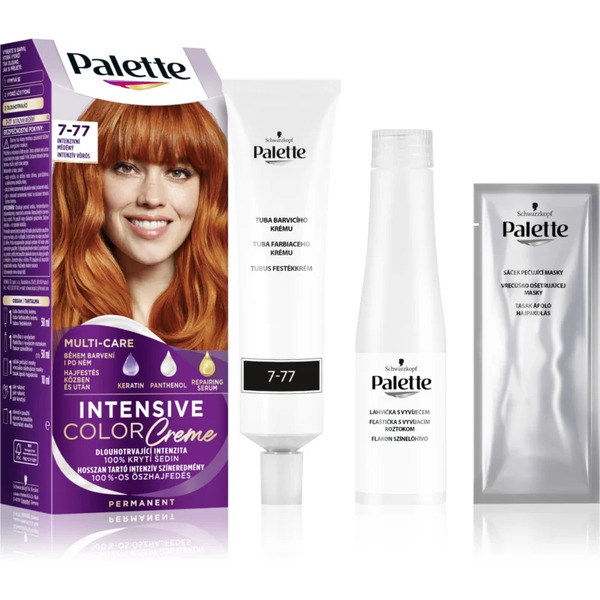  Schwarzkopf Palette Intensive Color Creme Tinta Permanente Per Capelli Colore 7-77 Intensive Copper 1 Pz 