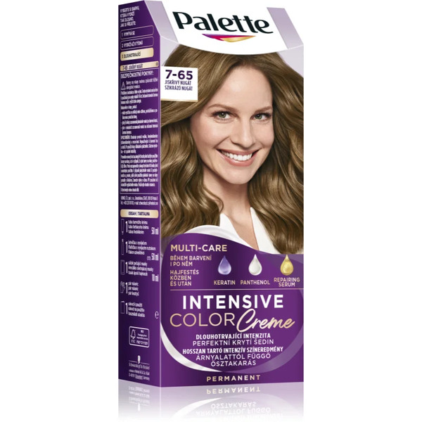  Schwarzkopf Palette Intensive Color Creme Tinta Permanente Per Capelli Colore 7-65 (lg5) Sparkling Nougat 1 Pz 