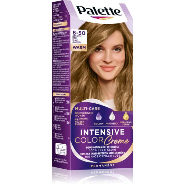 Schwarzkopf Palette Intensive Color Creme Tinta Permanente Per Capelli Colore 8-50 Light Golden Blonde 1 Pz 