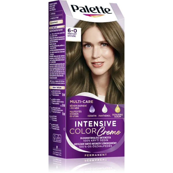  Schwarzkopf Palette Intensive Color Creme Tinta Permanente Per Capelli Colore 6-0 (n5) Dark Blonde 1 Pz 