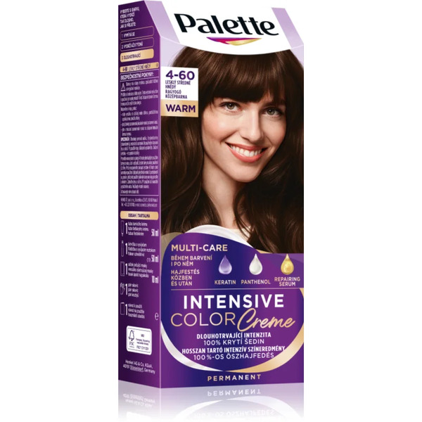  Schwarzkopf Palette Intensive Color Creme Tinta Permanente Per Capelli Colore 4-60 Radiant Medium Brown 1 Pz 