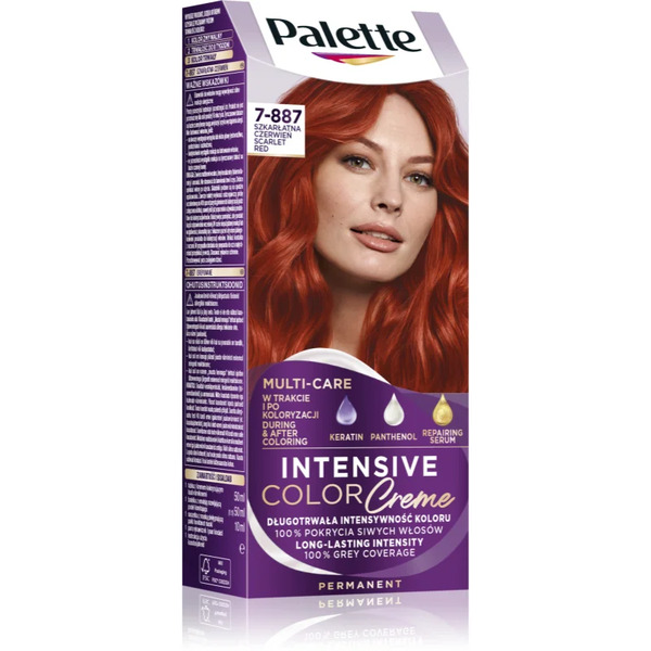  Schwarzkopf Palette Intensive Color Creme Tinta Permanente Per Capelli Colore 7-887 (rv6) Scarlet Red 1 Pz 