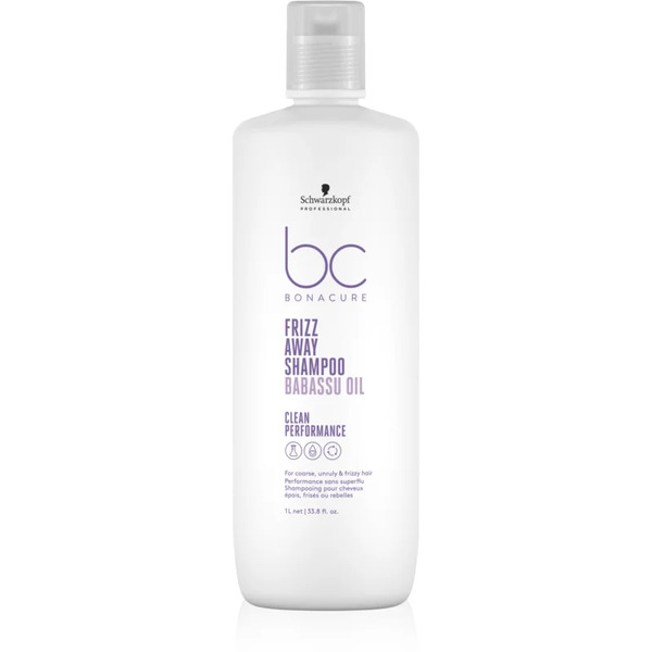 Schwarzkopf Professional Bc Bonacure Frizz Away Shampoo Shampoo Per Capelli Ribelli E Crespi 1000 Ml 