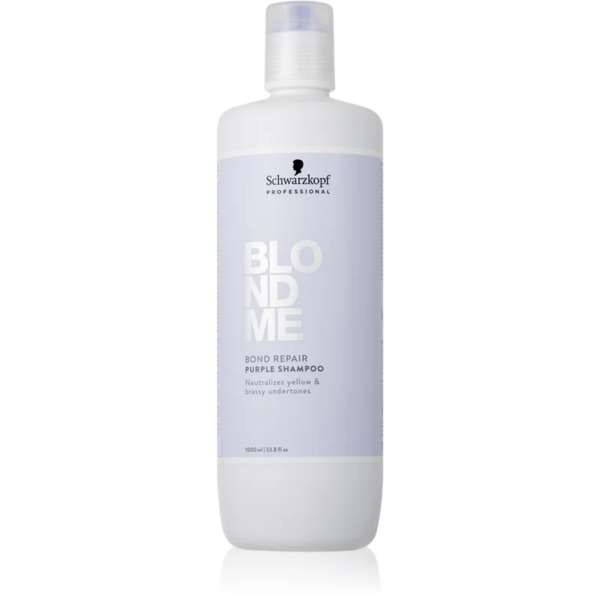  Schwarzkopf Professional Blondme Bond Repair Purple Shampoo Shampoo Viola Per Capelli Biondi 1000 Ml 