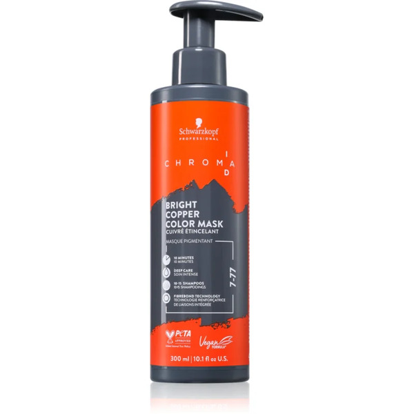  Schwarzkopf Professional Chroma Id Color Mask Intense Bonding Color Mask Per Capelli Colore 7-77 Bright Copper 300 Ml 