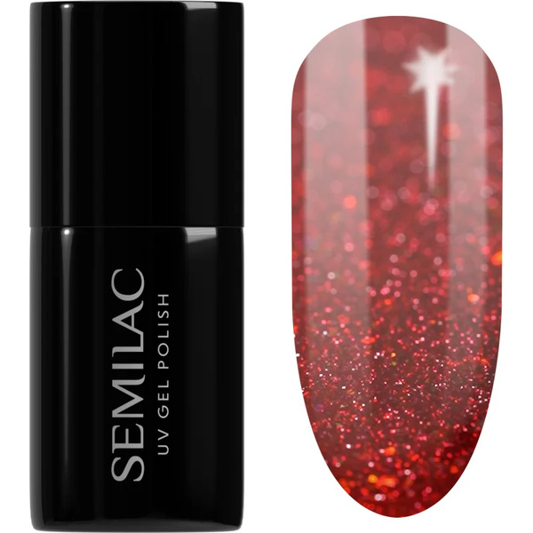  Semilac Uv Hybrid Winter Collection Smalto Gel Per Unghie Con Lampada Uv/led Colore 609 Snow Berries 7 Ml 