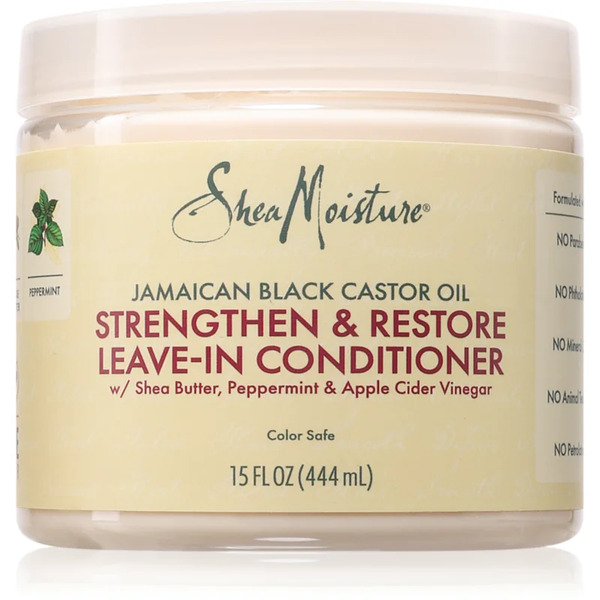  Shea Moisture Jamaican Black Castor Oil Strengthen & Restore Balsamo Senza Risciacquo Per Capelli Ricci 431 Ml 