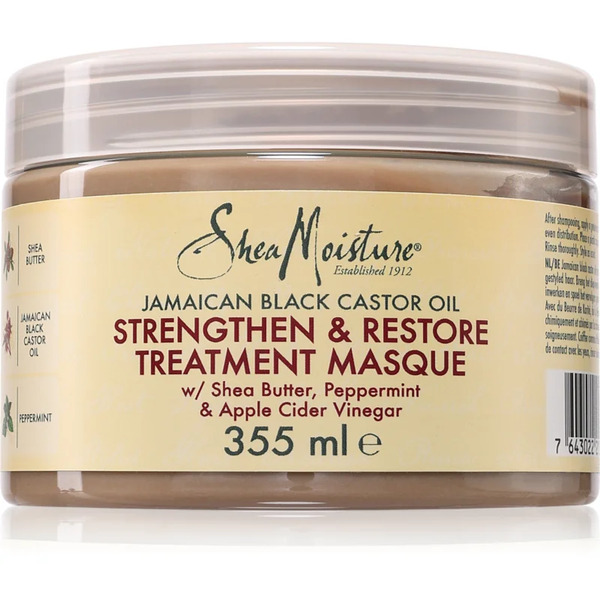  Shea Moisture Jamaican Black Castor Oil Strengthen & Restore Maschera Rinforzante Per Capelli 355 Ml 