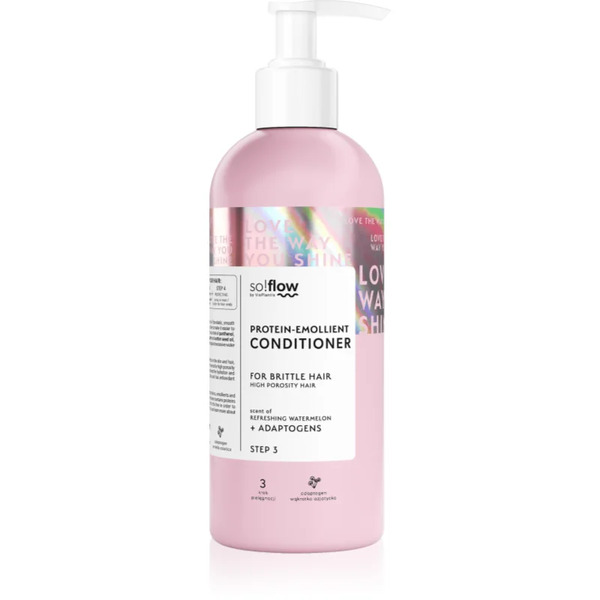  So!flow High Porosity Hair Protein-emollient Conditioner Balsamo Rinforzante Per Capelli Fragili E Stanchi 400 Ml 