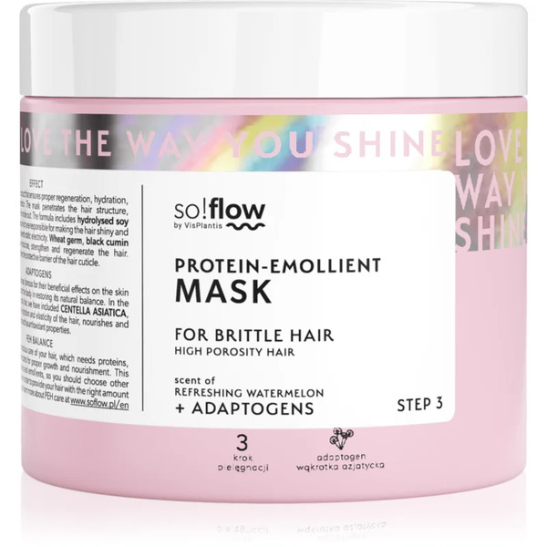  So!flow High Porosity Hair Protein-emollient Mask Maschera Rinforzante Per Capelli Fragili E Stanchi 400 Ml 