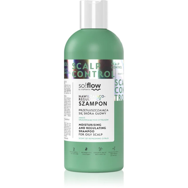  So!flow Oily Scalp Moisturizing And Regulating Shampoo Shampoo Idratante Per Cuoi Capelluti Grassi 400 Ml 