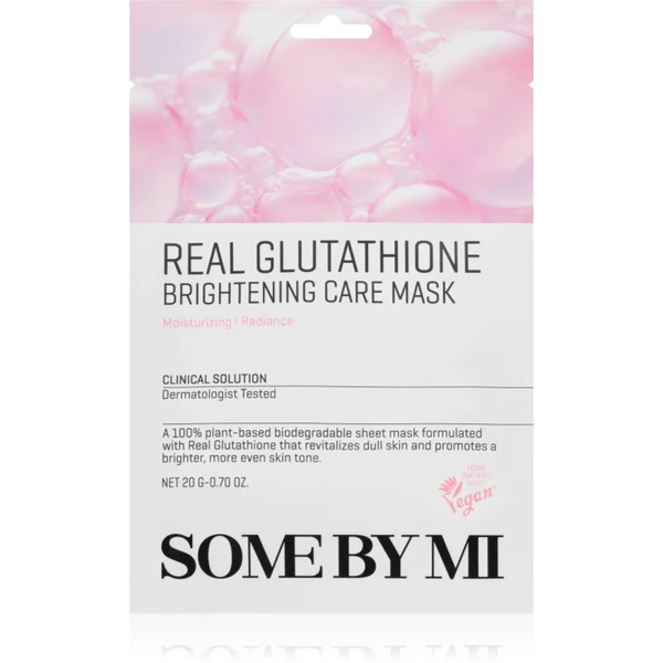  Some By Mi Clinical Solution Glutathione Brightening Care Mask Maschera Viso Illuminante In Tessuto Per Unificare Il Tono Della Pelle 20 G 