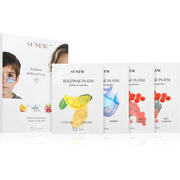  Sunewmed+ Family Eye Patches Cuscinetti Rigeneranti In Idrogel Per Il Contorno Occhi Con Ceramidi 4x2 Pz 