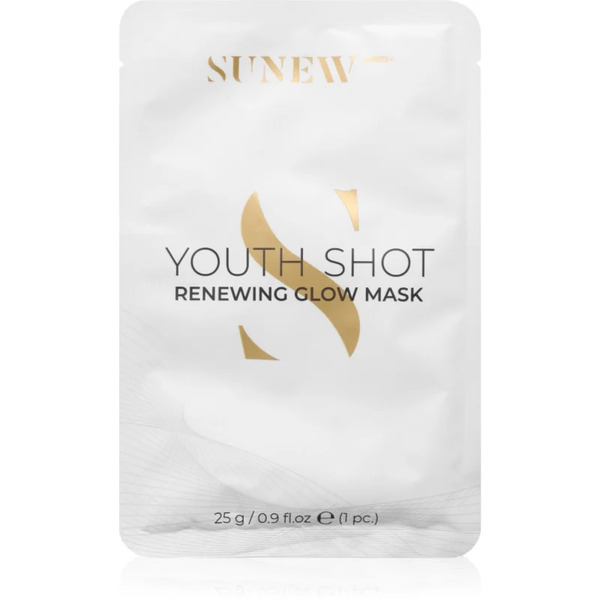  Sunewmed+ Youth Shot Regenerating Glow Face Sheet Mask Maschera In Tessuto Per La Rigenerazione Della Pelle 6 Pz 