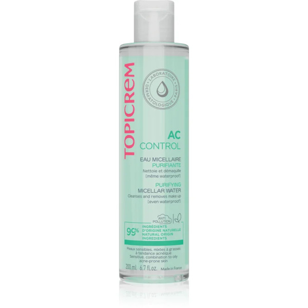  Topicrem Ac Purifying Micellar Water Acqua Micellare Detergente Per Pelli Grasse Con Tendenza All'acne 200 Ml 