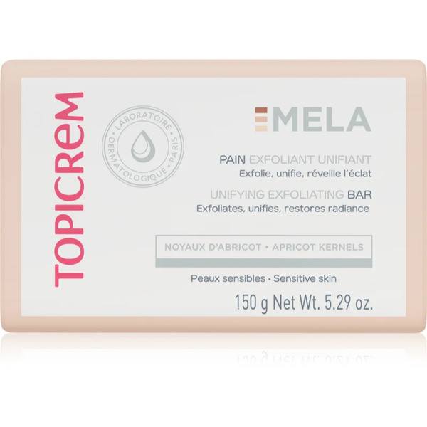  Topicrem Mela Unifying Exfoliating Bar Sapone Detergente Con Effetto Esfoliante Per Viso E Corpo 150 G 