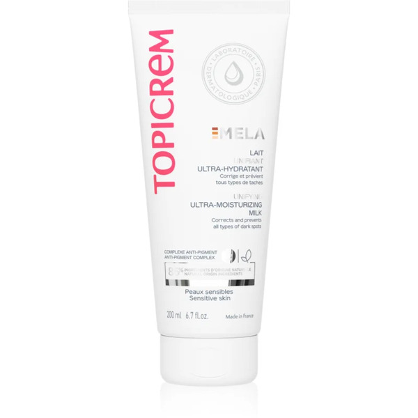  Topicrem Mela Unifying Ultra-moisturizing Milk Spf15 Latte Idratante Contro Le Macchie Della Pelle Spf 15 200 Ml 