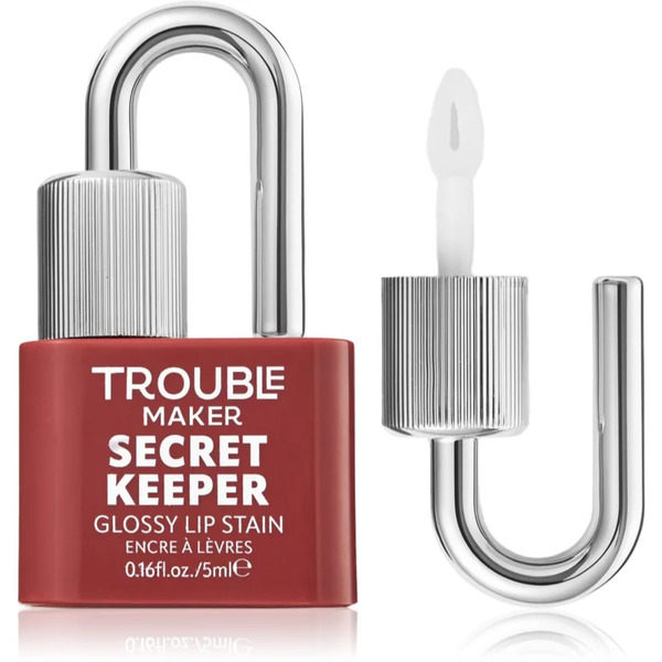  Trouble Maker Secret Keeper Lip Gloss Stain Rossetto Labbra Per Un Effetto Lunga Durata Colore Just Us Rose Mauve 5 Ml 