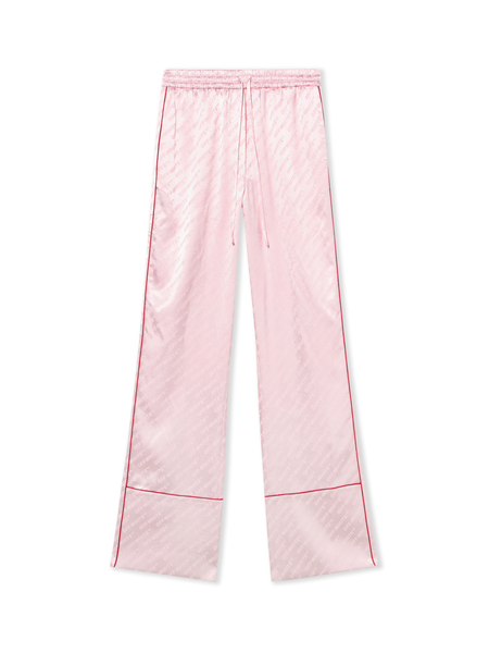  Off White Pantaloni Da Pigiama In Jacquard Satinato - Female Pantaloni E Jeans Soft Pink-no Color 36 