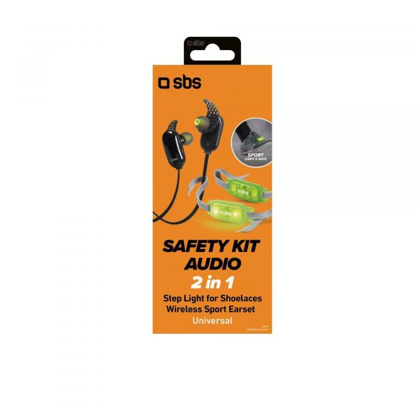  Sbs Auricolari Wireless + Luci Led Per Stringhe Scarpa 
