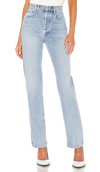  Agolde Lana Straight Jeans In Denim-light. Taglia 23. Also In 24, 25, 26, 27, 28, 29, 30, 31, 32, 33, 34. 