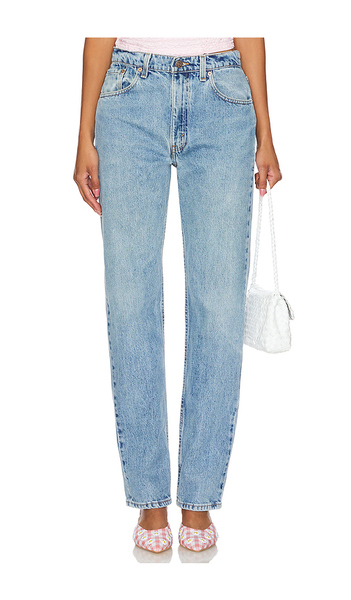  Aligrace Vintage Classic Relaxed Straight Jeans In Denim-light. Taglia 23. Also In 25, 26, 27, 28, 29, 30, 31, 32, 33. 