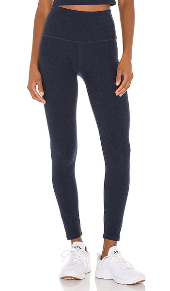  Beyond Yoga Spacedye Caught In The Midi High Waisted Legging In Navy. Taglia S. Also In Xs, M, L, Xl. 