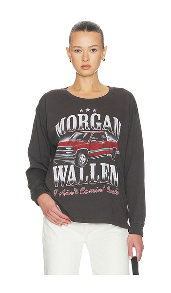  Daydreamer Morgan Wallen Ain't Coming Back Merch Long Sleeve Top In Black. Taglia Xs. Also In S, M, L, Xl. 