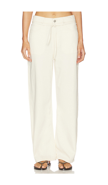  Dl1961 Casie Aura Mid Rise Relaxed Wide Leg Jeans In Cream. Taglia 23. Also In 24, 25, 26, 27, 28, 29, 30, 31, 32. 