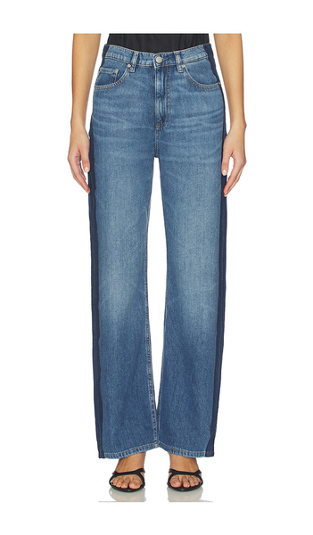  Dl1961 Karmine Aura High Rise Refined Leg Jeans In Blue. Taglia 23. Also In 24, 26, 27, 28, 29, 30, 31, 32, 33, 34. 