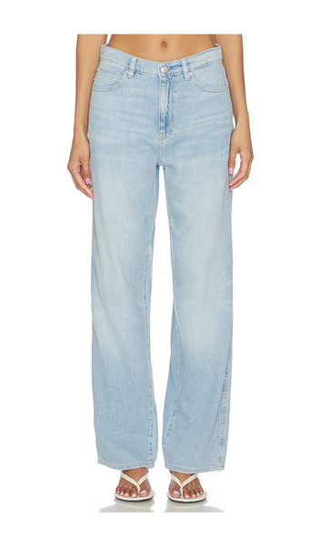  Dl1961 Kaylen Aura High Rise Soft Curve Jeans In Blue. Taglia 26. Also In 23, 24, 25, 27, 28, 29, 30, 31, 32. 