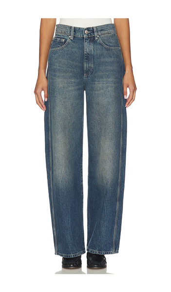  Dl1961 Taylor Ultra High Rise Barrel Jeans In Blue. Taglia 24. Also In 25, 26, 27, 28, 29, 30, 31, 32. 