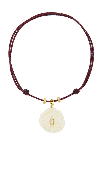  Eliou Coral Necklace In Wine. 