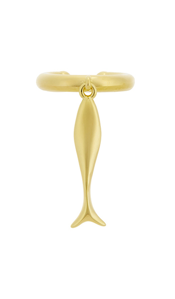  Eliou Sardine Earcuff In Metallic Gold. 
