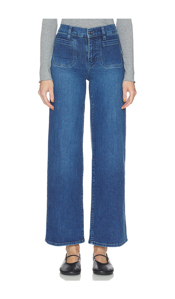  Frame Le Slim Palazzo Modernist Pocket Jeans In Blue. Taglia 23. Also In 24, 25, 26, 27, 28, 30, 31, 32, 33, 34. 