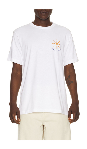  Frescobol Carioca Dinis Cotton Sol E Mar Print T-shirt In White. Taglia S. Also In M, L, Xl/1x, Xxl/2x. 