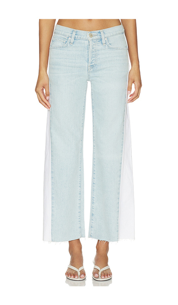  Hudson Jeans Rosie Seamed Wide Leg Jeans In Blue,white. Taglia 25. Also In 23, 24, 26, 27, 28, 29, 30, 31, 32, 33, 34. 