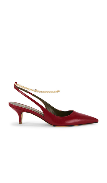  Maria Luca Felicia Slingback Heel In Red. Taglia 36. Also In 36.5, 37, 37.5, 38, 38.5, 39, 39.5, 40. 
