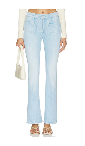  Mother Patch Pocket Weekend Jeans In Blue. Taglia 23. Also In 24, 25, 26, 27, 28, 29, 30, 31, 32, 33, 34. 