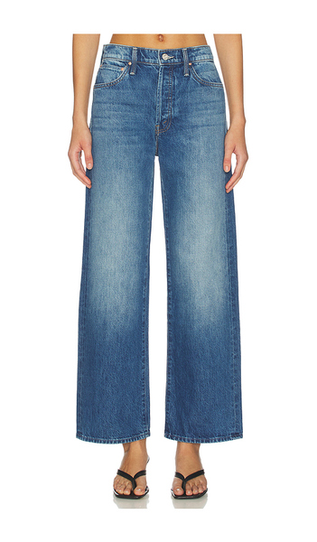  Mother The Dodger Button Flood Jeans In Blue. Taglia 23. Also In 24, 25, 26, 27, 28, 29, 30, 31, 32, 33. 