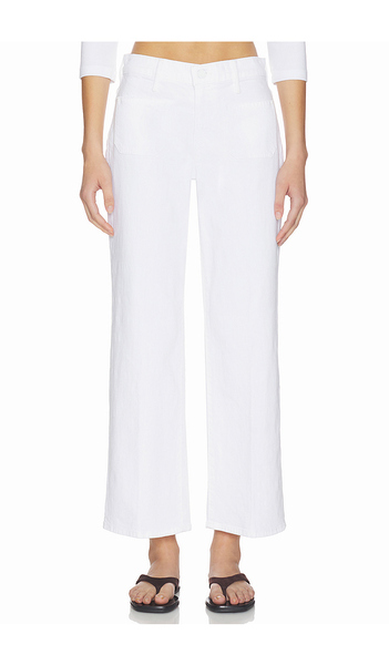  Mother The Patch Pocket Mid Rise Maven Ankle Jeans In Ivory. Taglia 24. Also In 25, 26, 27, 28, 29, 30, 31, 33, 34. 