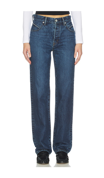  Moussy Vintage Lara Western Straight Leg Jeans In Blue. Taglia 25. Also In 23, 24, 26, 27, 28, 29, 30. 