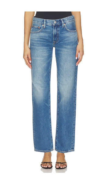  Pistola Issa Mid Rise Relaxed Straight Jeans In Blue. Taglia 24. Also In 25, 26, 27, 28, 29, 30, 31. 