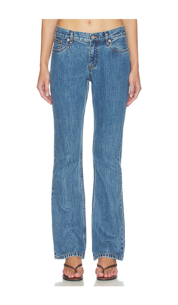  Still Here Tomorrow Low Rise Skinny Bootcut Jeans In Blue. Taglia 23. Also In 26, 27, 29, 30, 31, 32. 