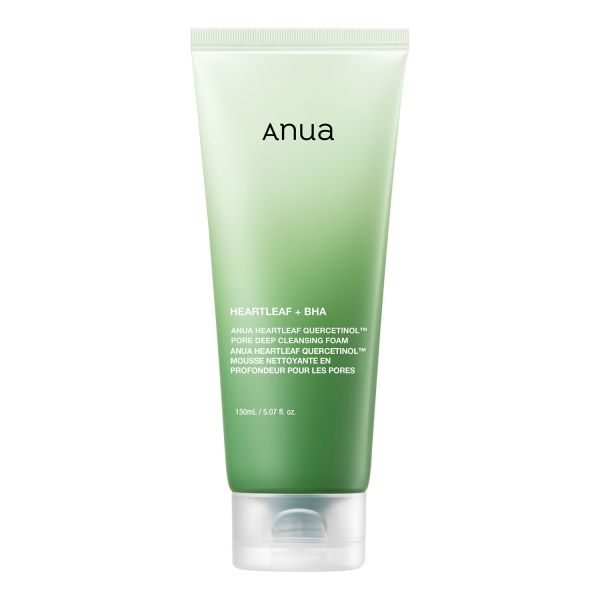  Anua Anua - Heartleaf Quercetinol Pore Deep Cleansing Foam - Detergente Purificante Lenitivo - Quercetinol Pore Cleansing Foam 150ml - Donna 