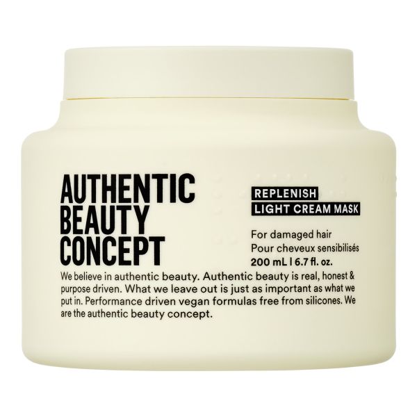  Authentic Beauty Concept Authentic Beauty Concept - Replenish Light Cream Mask - Maschera Leggera Per Capelli Sottili E Danneggiati - 200ml - Donna 