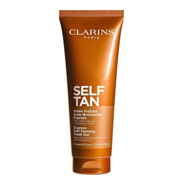  Clarins Clarins - Express Self-tanning Fresh Gel - Gel Autoabbronzante Colorato Viso & Corpo - Auto-bronzants Gelee Fraiche 125ml - Donna 