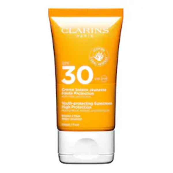  Clarins Clarins - Una Crema Viso Idratante Con Spf 30 - Texture Leggera E Fondente - Solaire Protection Cream Spf 30 50ml - Donna 