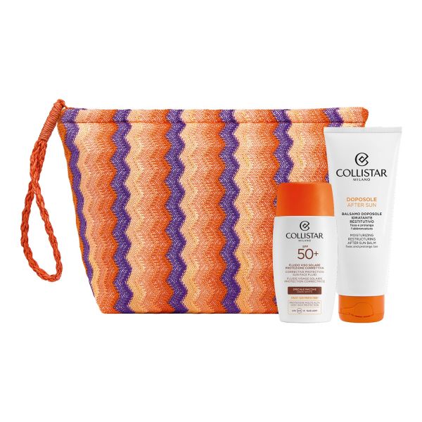  Collistar Collistar - Kit Sun Lover - Fluido Viso Solare Anti Macchia E Balsamo Doposole - Suncare Kit Sun Antimacchia+doposole - Donna 